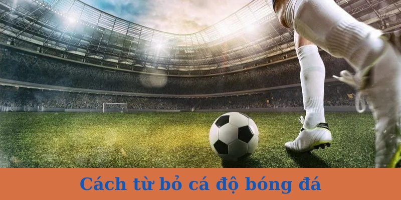#8 cách từ bỏ cá độ bóng đá nên thử ngay (hiệu quả 95%)